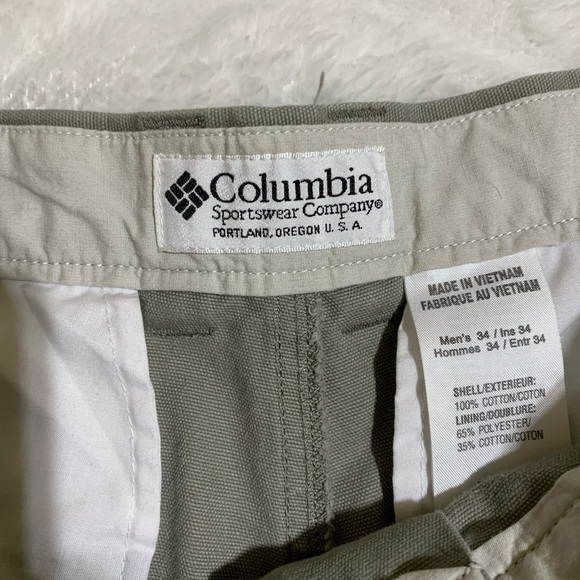 Columbia Utility Sport Cargo Pant Tan Gert Boyle Chairman Pant 34 x 30 - Picture 10 of 12